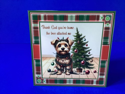 Christmas card dog - card,