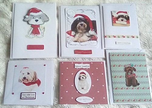 Christmas cards dogs - cards, themed